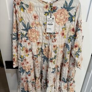 NWT Zara Floral Dress